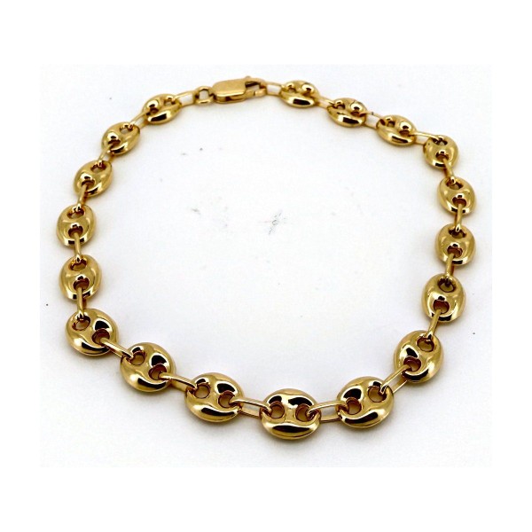 Pulsera calabrote de oro 18k 20 cm